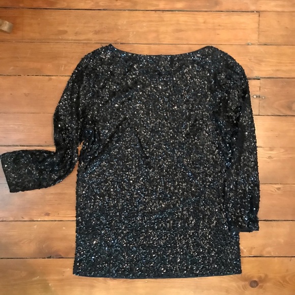 JCrew Factory long sleeve sequined top. - Picture 7 of 8